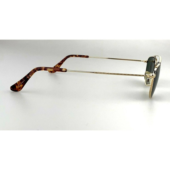Vintage B & L Ray-Ban Gold Aviator Sunglasses W1756 XRAS Bausch & Lomb NOS - Picture 3 of 11